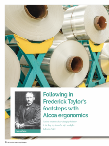 Following in Frederick Taylor’s footsteps with Alcoa ergonomics