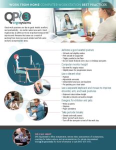 Work at Home Ergonomics Best Practices